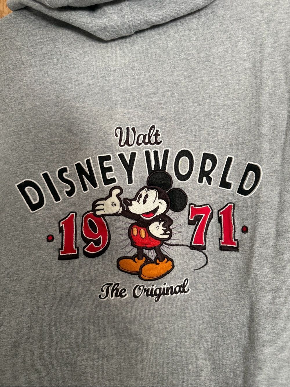 Disney World Gray Mickey Mouse Hoodie - The Original 1971 hoodie and sweatpants